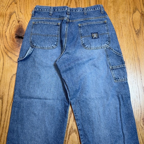Cinch Jeans Mens 34x32 Blue Label Loose Fit Carpenter Denim Mid Rise - Picture 9 of 10